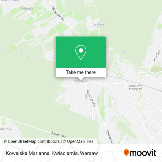 Kowalska Marianna. Kwiaciarnia map
