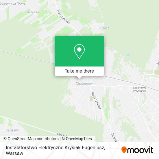 Карта Instalatorstwo Elektryczne Krysiak Eugeniusz