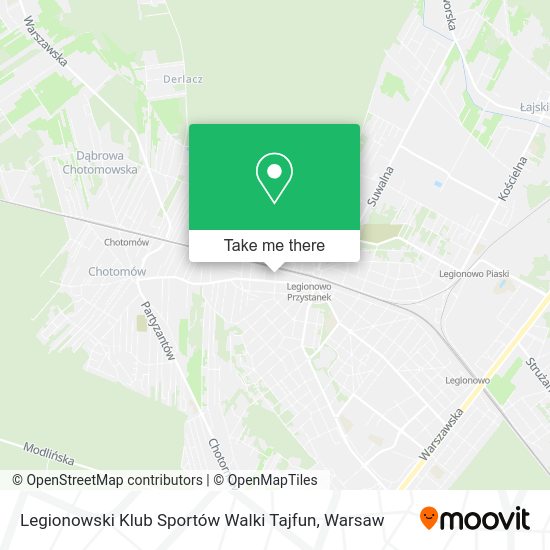 Карта Legionowski Klub Sportów Walki Tajfun