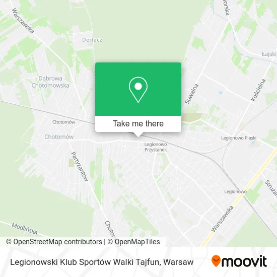 Legionowski Klub Sportów Walki Tajfun map