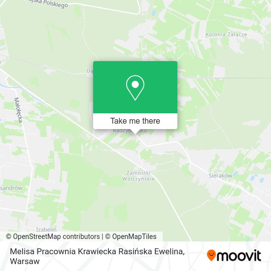 Melisa Pracownia Krawiecka Rasińska Ewelina map