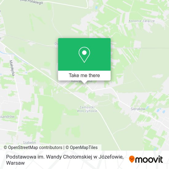 Podstawowa im. Wandy Chotomskiej w Józefowie map