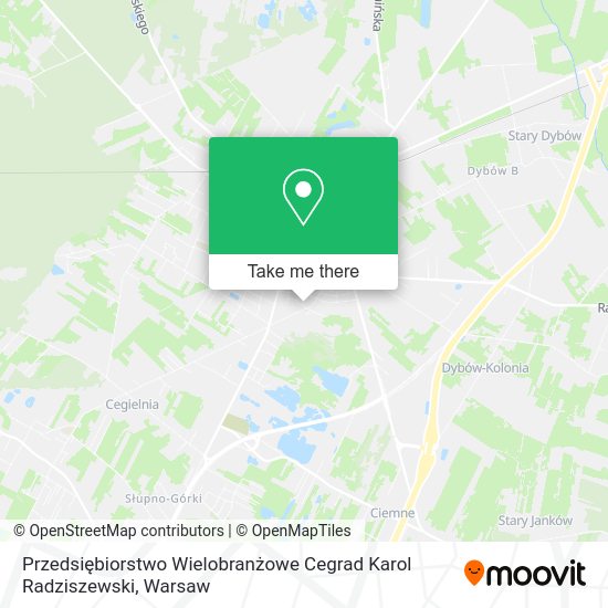 Przedsiębiorstwo Wielobranżowe Cegrad Karol Radziszewski map