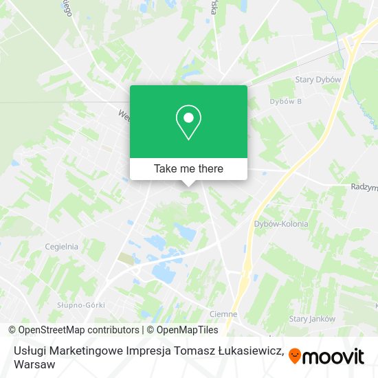 Usługi Marketingowe Impresja Tomasz Łukasiewicz map