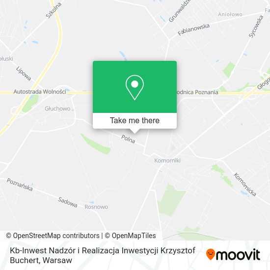 Карта Kb-Inwest Nadzór i Realizacja Inwestycji Krzysztof Buchert