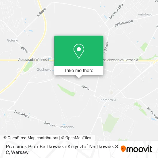 Карта Przecinek Piotr Bartkowiak i Krzysztof Nartkowiak S C