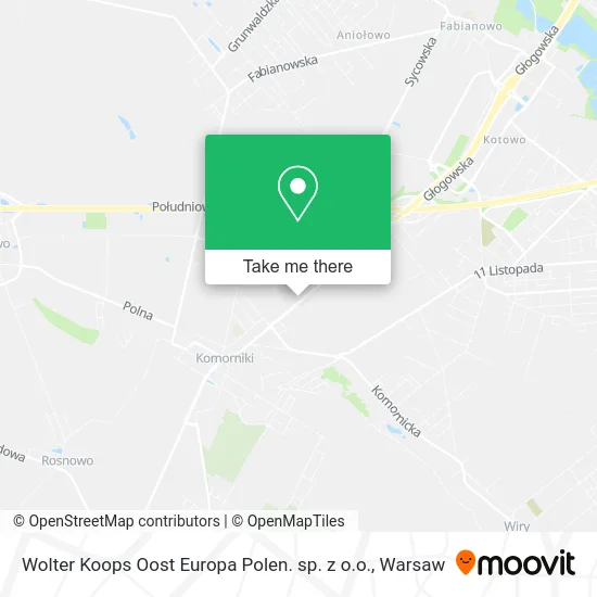 Карта Wolter Koops Oost Europa Polen. sp. z o.o.