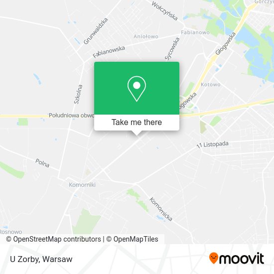 U Zorby map