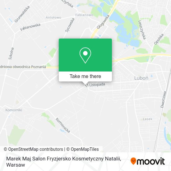 Marek Maj Salon Fryzjersko Kosmetyczny Natalii map