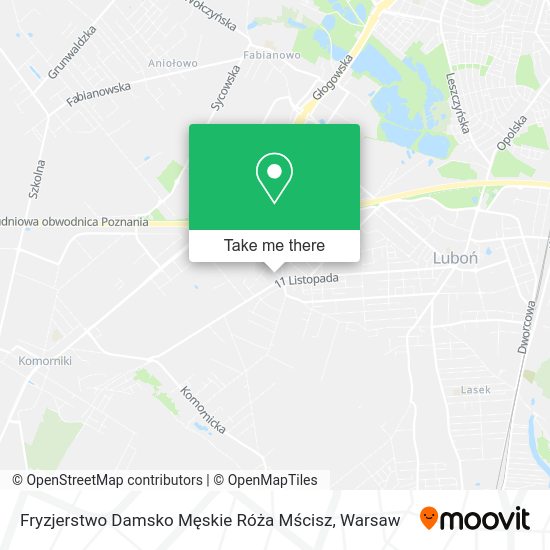 Fryzjerstwo Damsko Męskie Róża Mścisz map