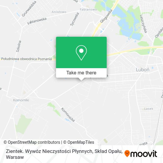 Zientek. Wywóz Nieczystości Płynnych, Skład Opału map