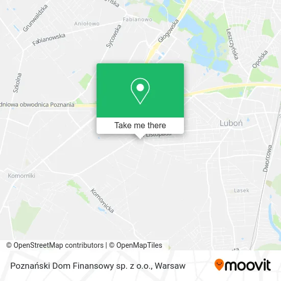 Карта Poznański Dom Finansowy sp. z o.o.