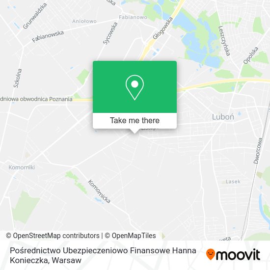 Pośrednictwo Ubezpieczeniowo Finansowe Hanna Konieczka map