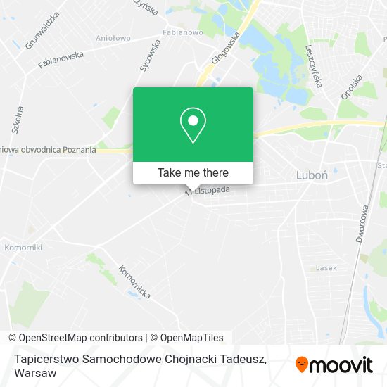 Tapicerstwo Samochodowe Chojnacki Tadeusz map