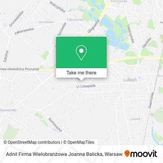 Adnil Firma Wielobranżowa Joanna Balicka map