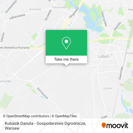 Kubasik Danuta - Gospodarstwo Ogrodnicze map