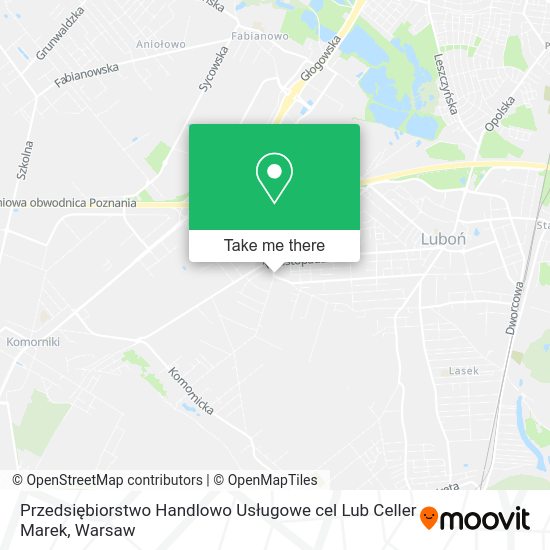 Przedsiębiorstwo Handlowo Usługowe cel Lub Celler Marek map