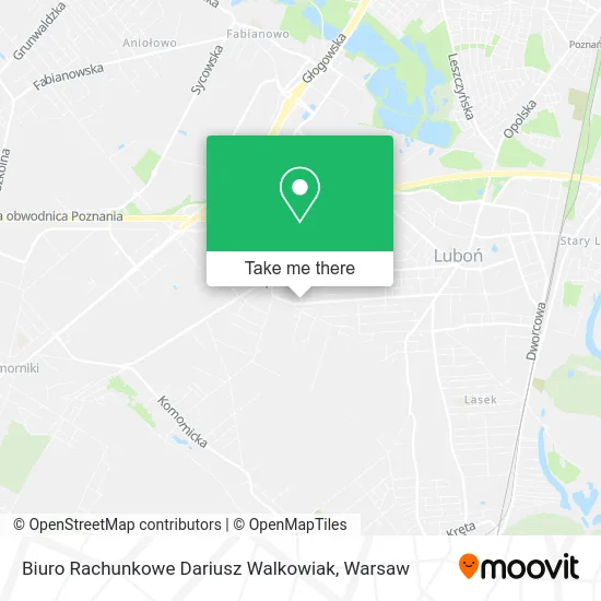 Карта Biuro Rachunkowe Dariusz Walkowiak