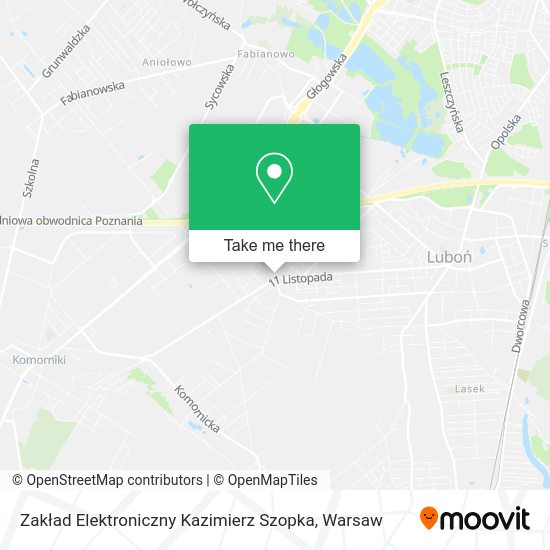 Zakład Elektroniczny Kazimierz Szopka map