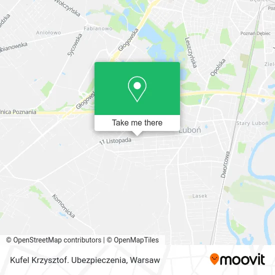 Карта Kufel Krzysztof. Ubezpieczenia