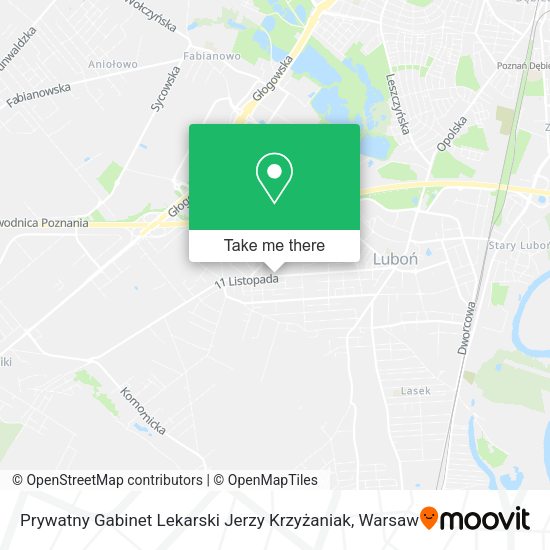 Prywatny Gabinet Lekarski Jerzy Krzyżaniak map