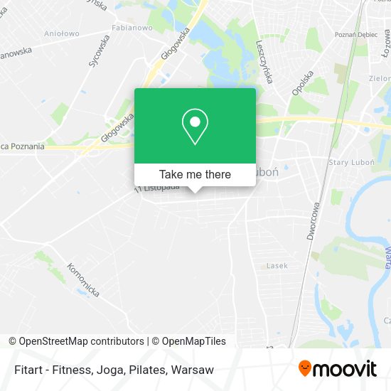 Fitart - Fitness, Joga, Pilates map