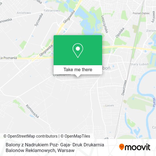 Balony z Nadrukiem Poz- Gaja- Druk Drukarnia Balonów Reklamowych map