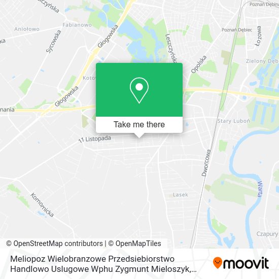 Meliopoz Wielobranzowe Przedsiebiorstwo Handlowo Uslugowe Wphu Zygmunt Mieloszyk map