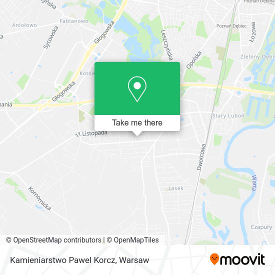 Kamieniarstwo Pawel Korcz map