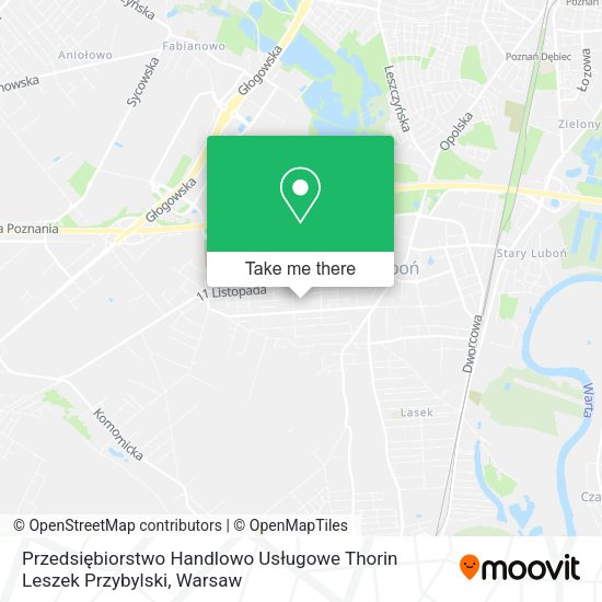 Przedsiębiorstwo Handlowo Usługowe Thorin Leszek Przybylski map