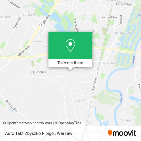 Auto Takt Zbyszko Fibiger map