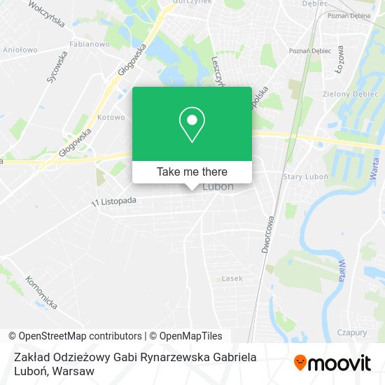 Zakład Odzieżowy Gabi Rynarzewska Gabriela Luboń map