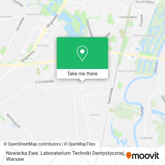 Nowacka Ewa. Laboratorium Techniki Dentystycznej map