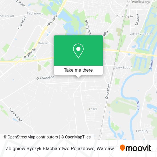 Zbigniew Byczyk Blacharstwo Pojazdowe map