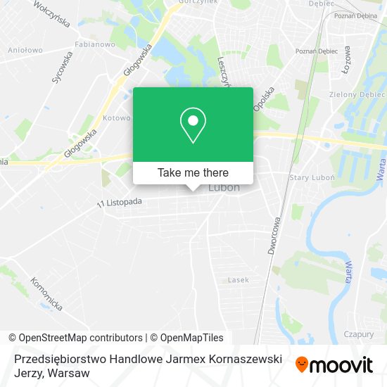 Przedsiębiorstwo Handlowe Jarmex Kornaszewski Jerzy map