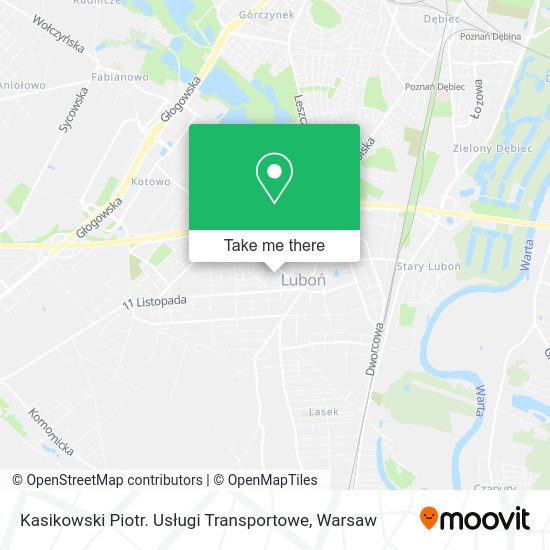 Kasikowski Piotr. Usługi Transportowe map