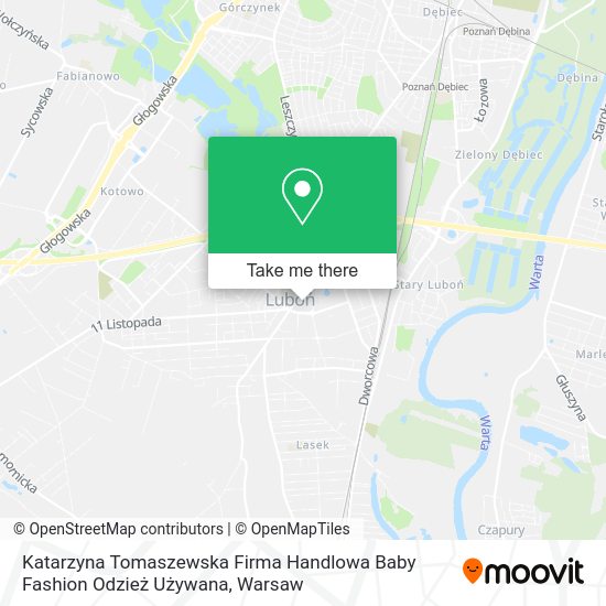 Katarzyna Tomaszewska Firma Handlowa Baby Fashion Odzież Używana map