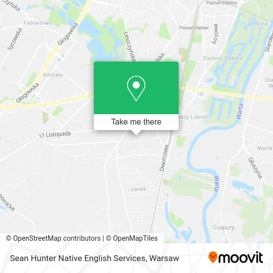 Карта Sean Hunter Native English Services