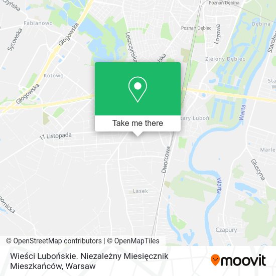 Wieści Lubońskie. Niezależny Miesięcznik Mieszkańców map