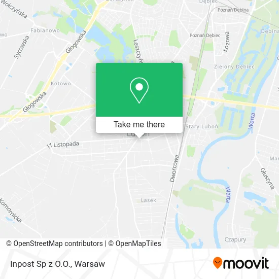 Inpost Sp z O.O. map