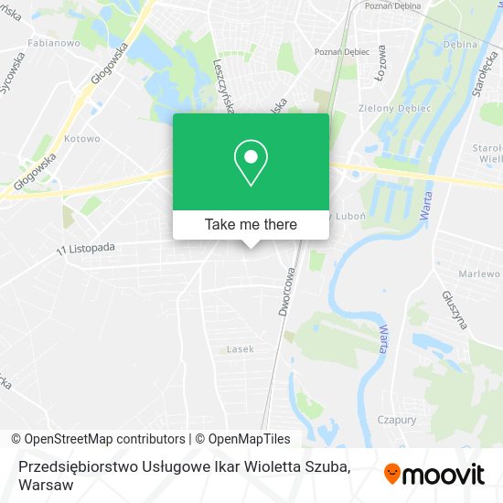 Przedsiębiorstwo Usługowe Ikar Wioletta Szuba map