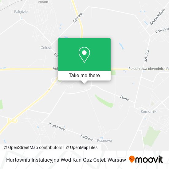 Hurtownia Instalacyjna Wod-Kan-Gaz Cetel map