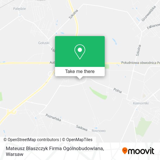 Mateusz Błaszczyk Firma Ogólnobudowlana map