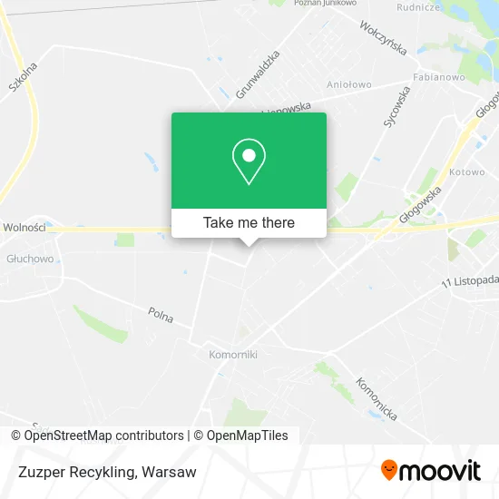 Карта Zuzper Recykling