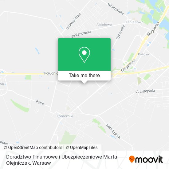 Doradztwo Finansowe i Ubezpieczeniowe Marta Olejniczak map