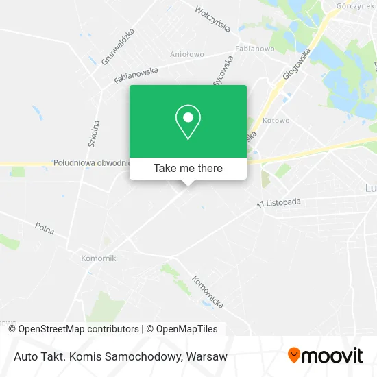 Карта Auto Takt. Komis Samochodowy