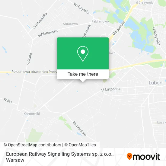 Карта European Railway Signalling Systems sp. z o.o.