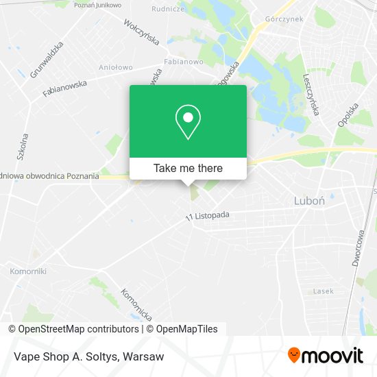 Vape Shop A. Soltys map