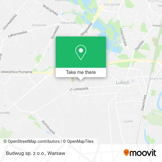 Budwug sp. z o.o. map
