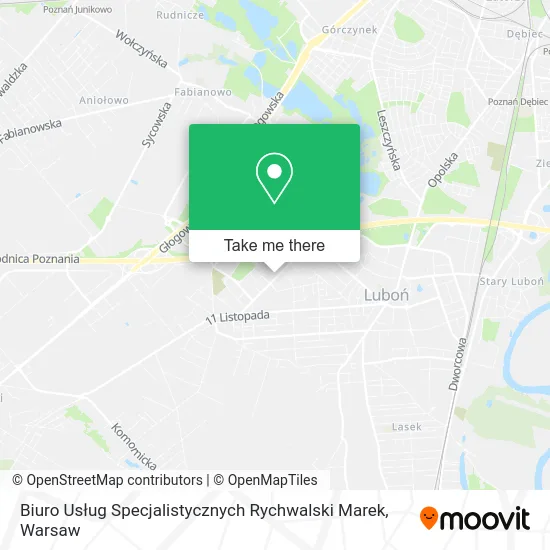 Biuro Usług Specjalistycznych Rychwalski Marek map